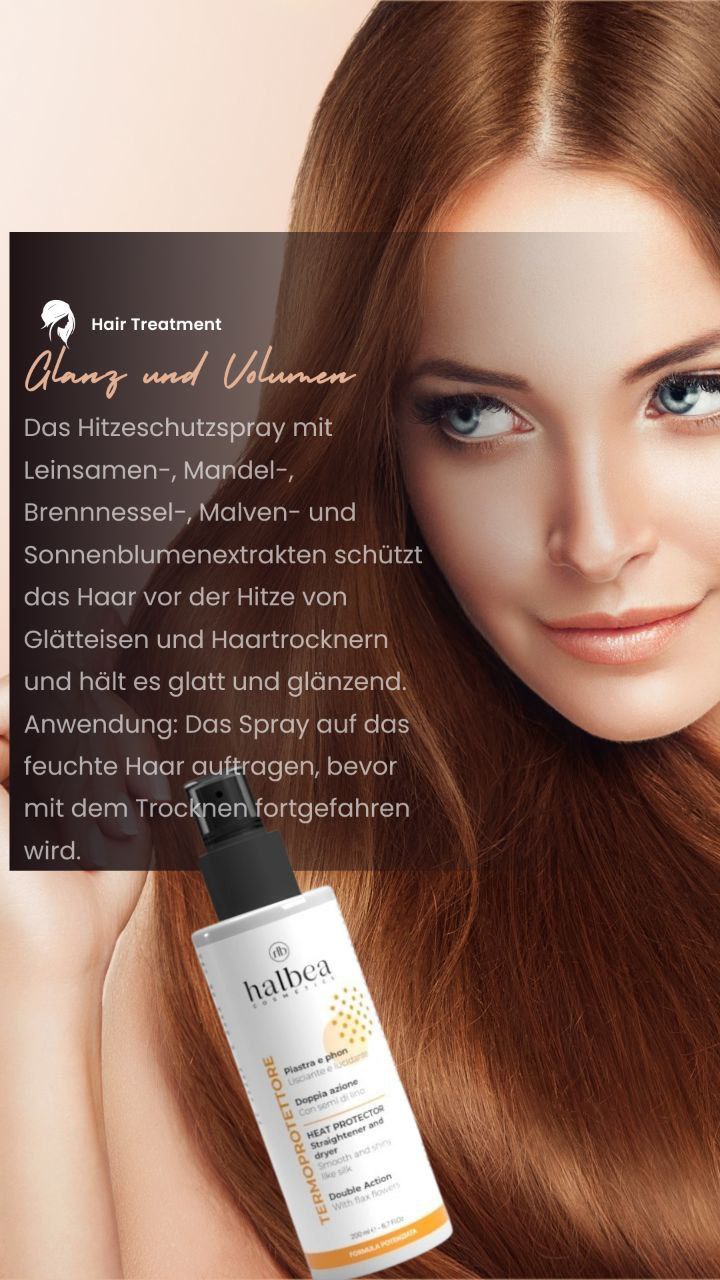 Glow Spray - Hitzeschutzspray mit doppelter Wirkung - Glanz + Schutz – 200 ml