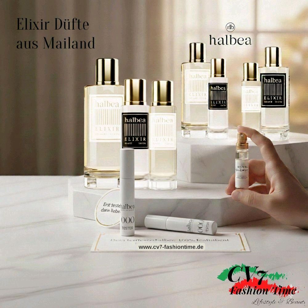 Halbea Bestseller Discovery Set 5 × 3ml Herren-Elixir Duftproben Made in Italy für Herren zum Kennenlernen und Verlieben