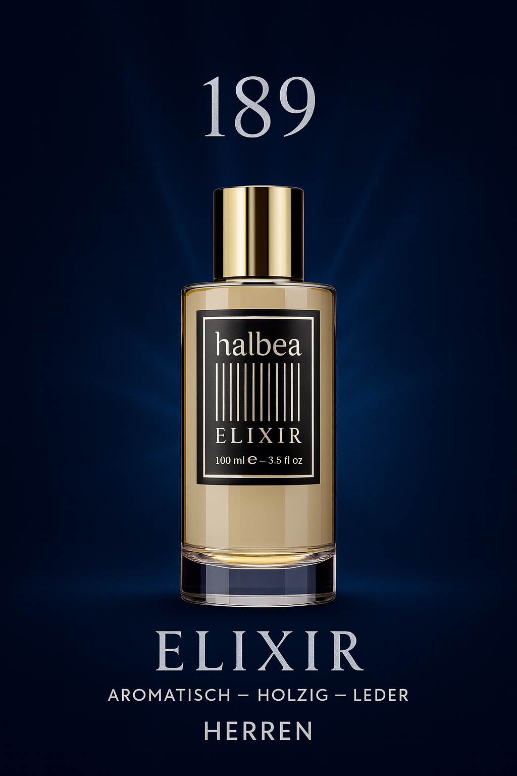 Secret Code - mediterrane Frische - 189 - Halbea Herren Elixir Duft mit Zitrone Anis Holz Leder