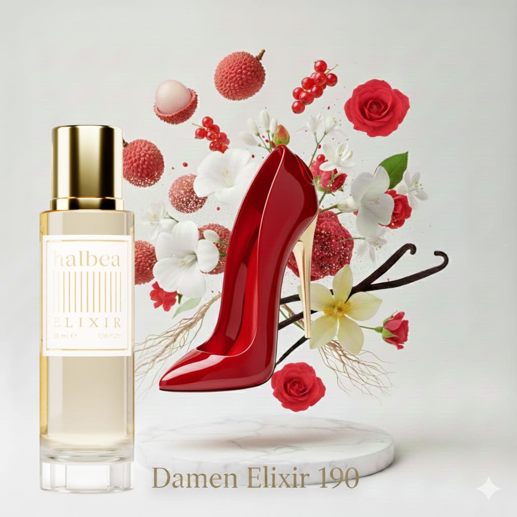 High Heel Lady - Litschis Rose Vanille - 190 - Halbea Damen Elixir Duft