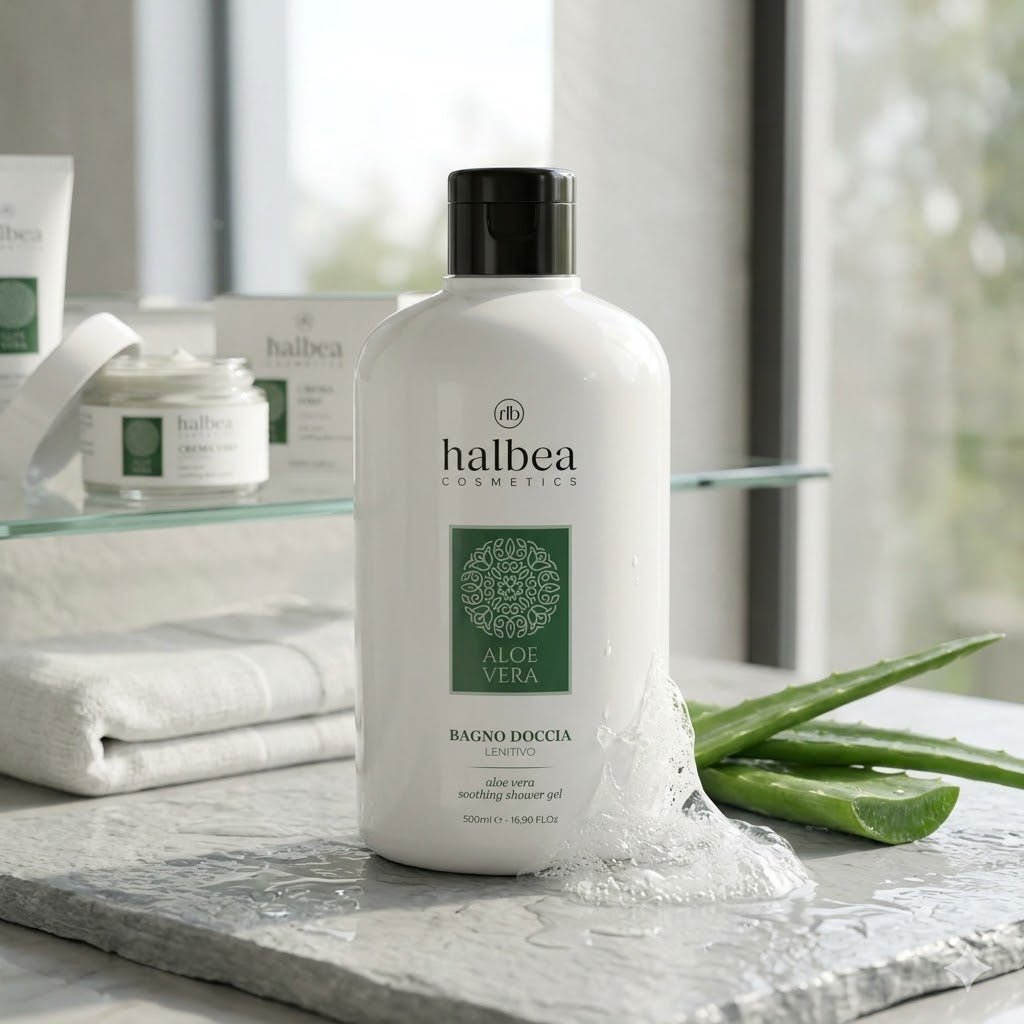 Halbea Aloe Vera - Beruhigendes Duschgel Badeschaum 🛁 - 500ml