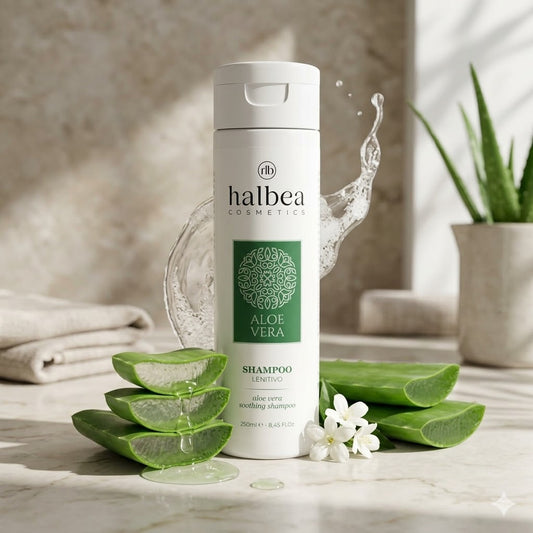 Halbea - Aloe Vera Shampoo - Beruhigende Haarpflege - Die Rettung für geschädigtes Haar