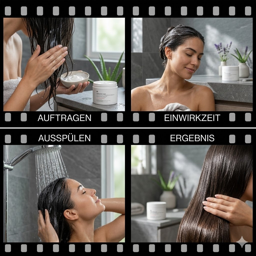 Anti-Haarausfall-Haarmaske mit Keratin und Hyaluronsäure