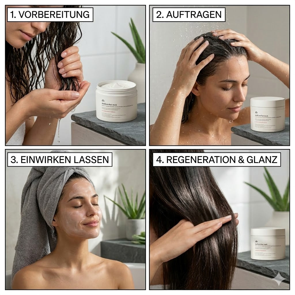 Anti-Haarausfall-Haarmaske mit Keratin und Hyaluronsäure