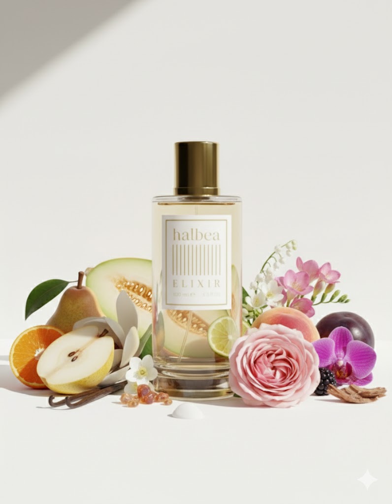 Fruchtig-Blumiger Allday Duft - Halbea Damen Luxus Elixir 14 mit Melone Freesie Vanille