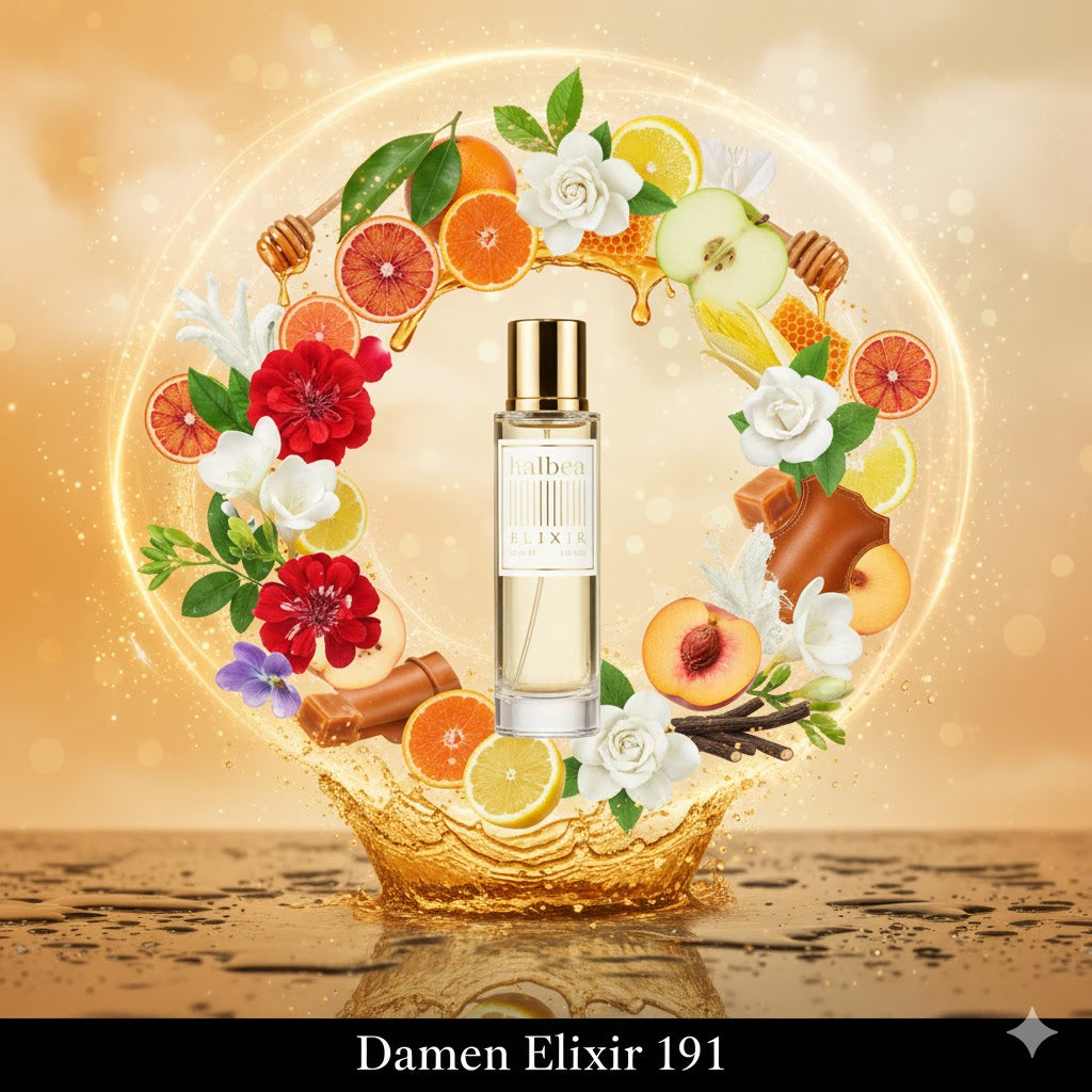 Skandalös Süss-Fruchtig -  Honig Karamell Orange Pfirsich - 191 - Halbea Damen Elixir Duft