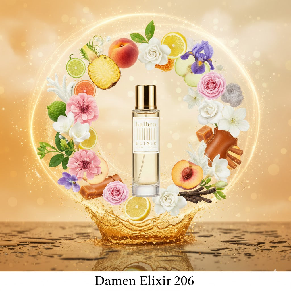 🍑 Harmony Peach Aprikose Rose Vanille - 206 - Halbea Damen Elixir Duft