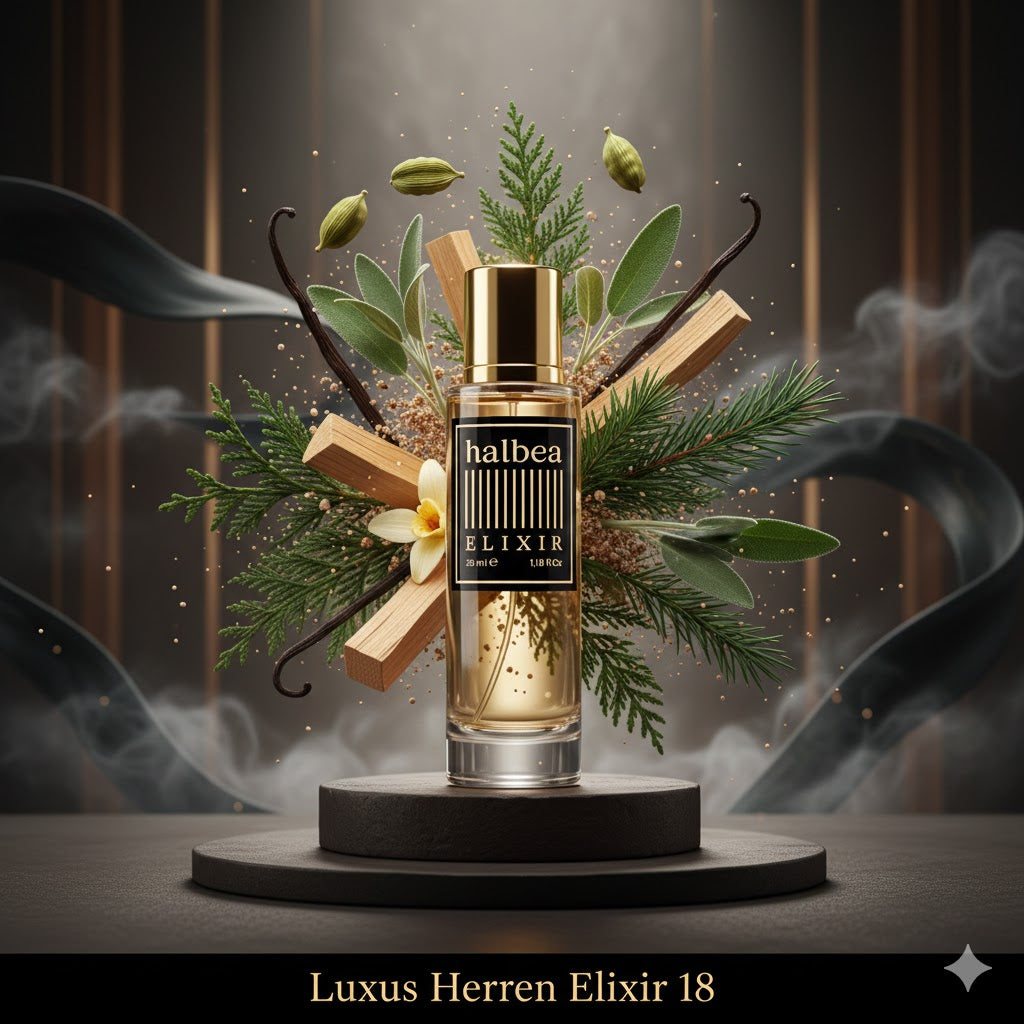 Gentleman Prestige Luxus Halbea Herren Elixir 18 - mit Kardamom Vetiver Vanille