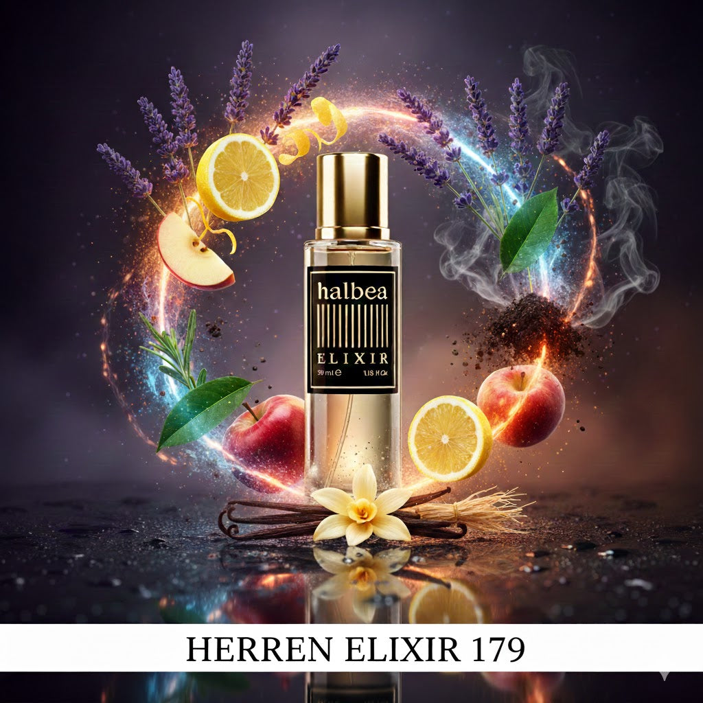 100% Erscheinung - 179 - Halbea Herren Elixir Duft mit Zitrone Lavendel Apfel