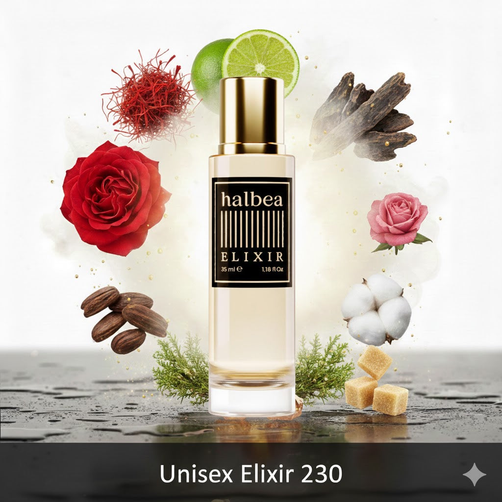 Gold Nomad 230 - Halbea Luxus Unisex Elixir Duft mit Safran Rose Oud Zucker