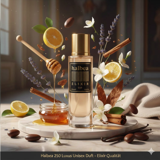 Citrus de Naxia - 250 - Halbea Luxus Unisex Elixir - Lavendel Honig Tabak Vanille