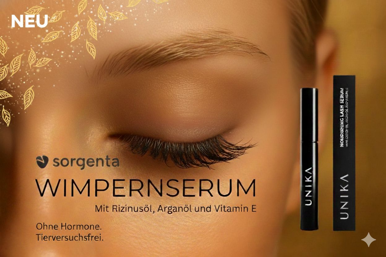 UNIKA Hormonfrei - Nährendes Wimpernserum mit Rizinusöl, Arganöl und Vitamin E