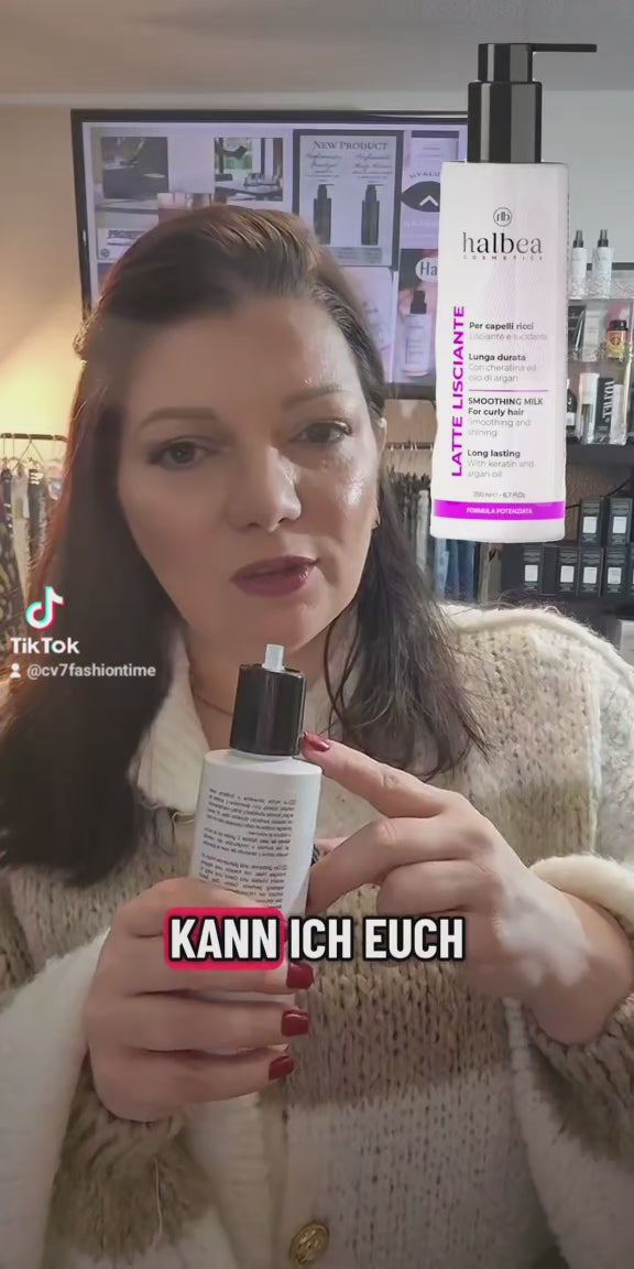 Ciao Locken - Glättende und glanzverleihende Haarmilch mit Keratin und Arganöl – 200 ml