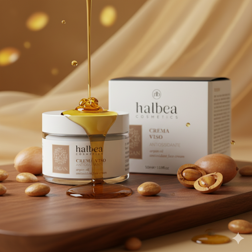 Halbea - Argan Gesichtscreme - Velvet Viso - Regeneration für trockene Haut