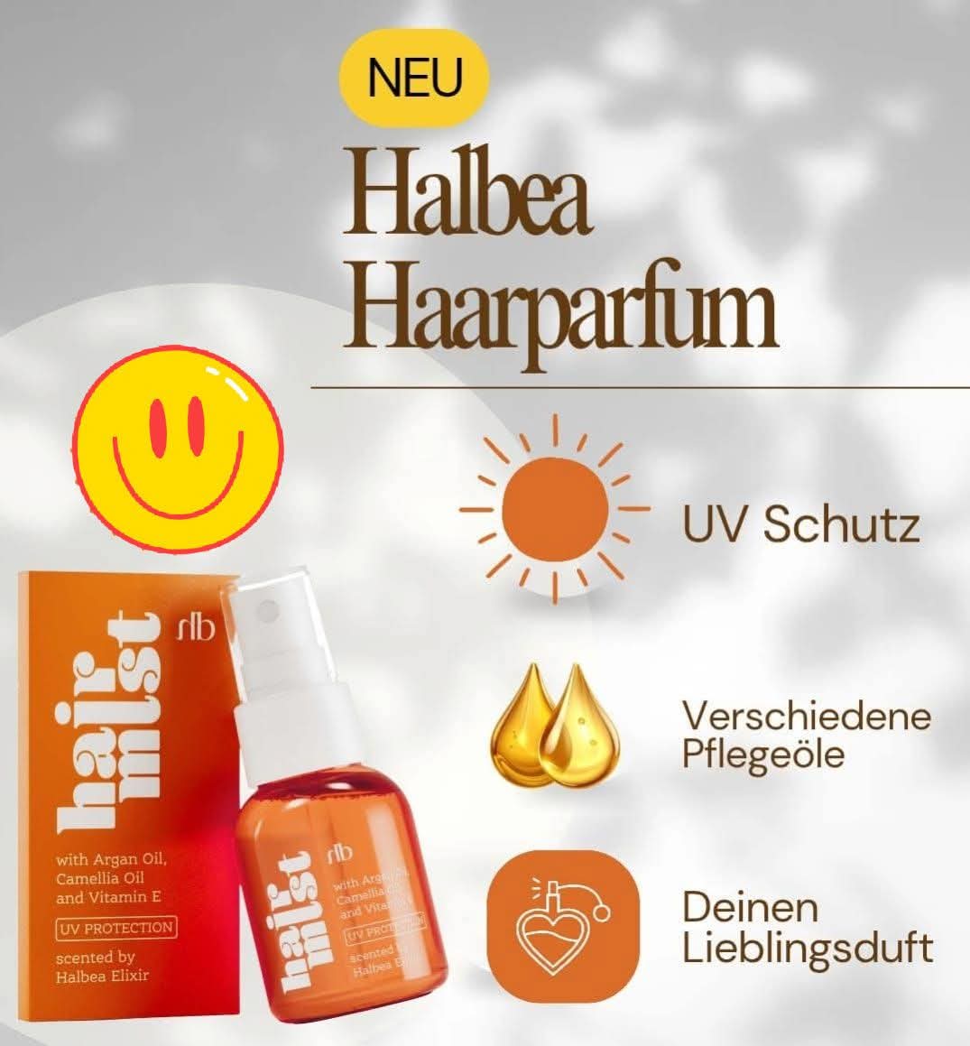 Halbea - Hair Mist Haarparfüm mit UV-Schutz + Arganöl - 72 Dusk Nomad