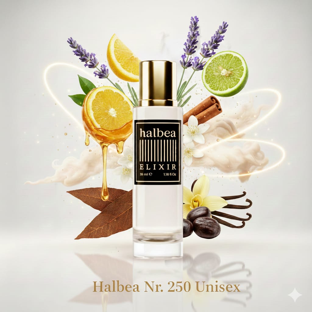 Citrus de Naxia - 250 - Halbea Luxus Unisex Elixir - Lavendel Honig Tabak Vanille