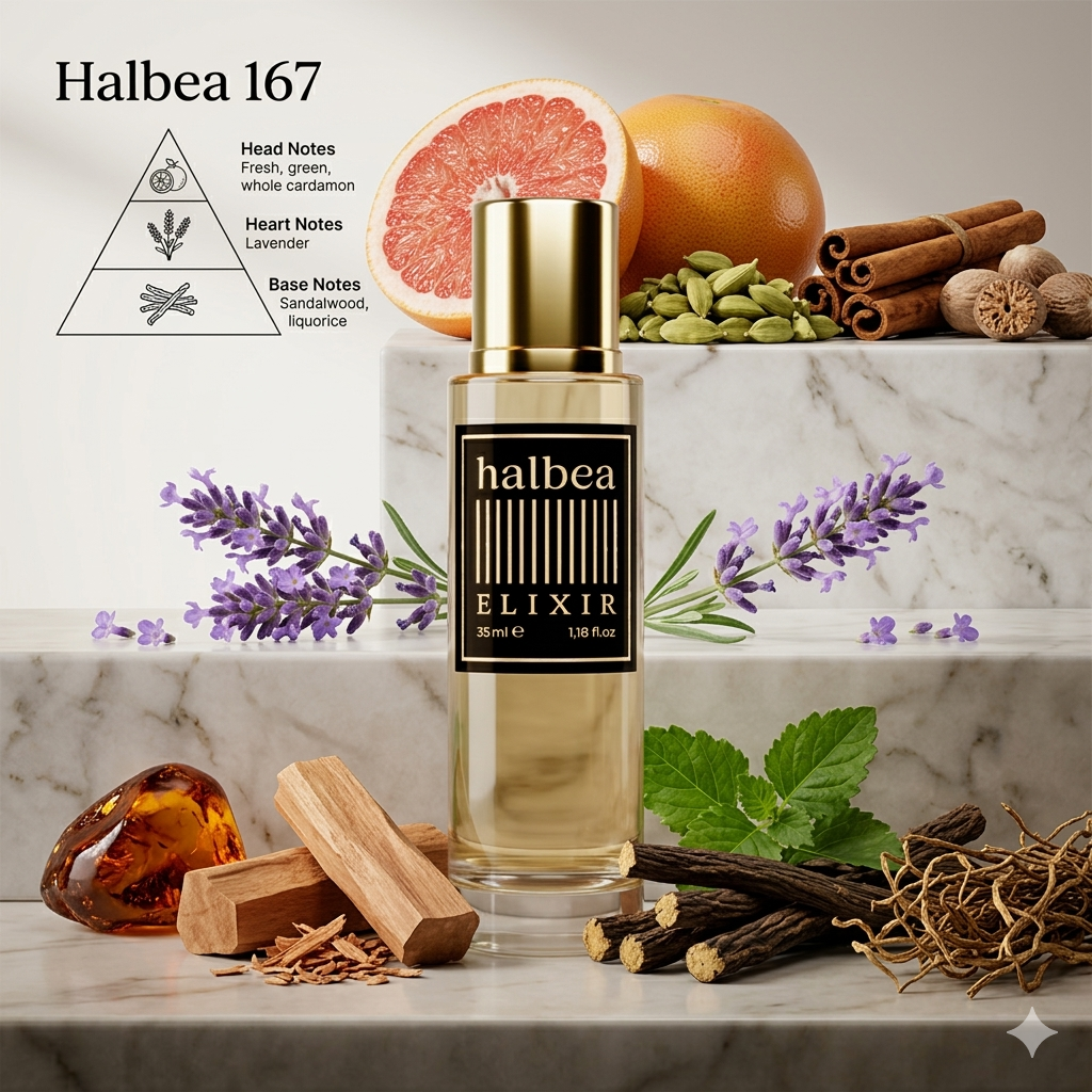 Halbea Luxus Elixir 167 - Maskulin & Intensiv - würzig orientalisch