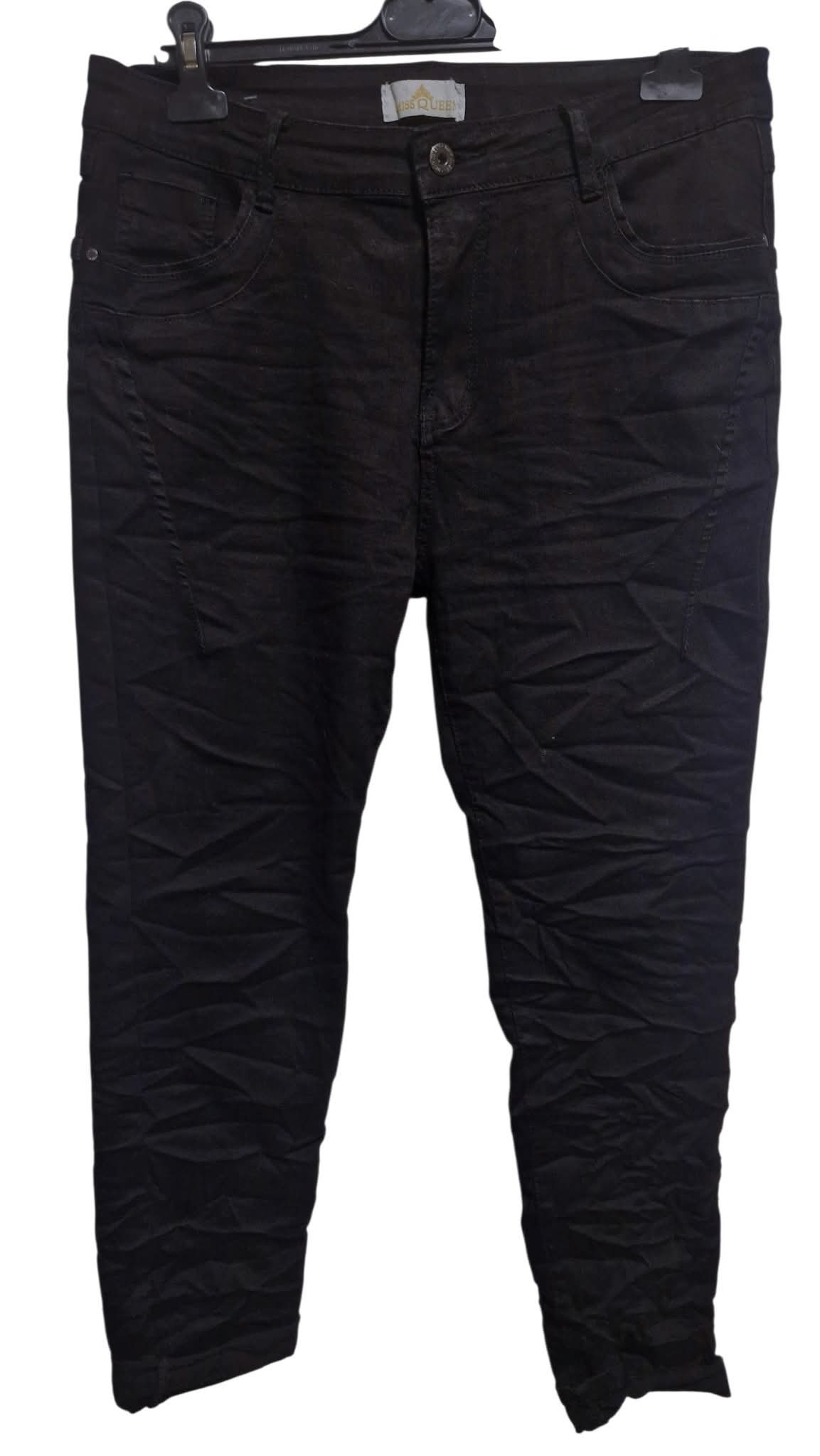 MISS QUEEN Figurwunder Jeanshose Stretch Optimale Passform Schwarz 40/L