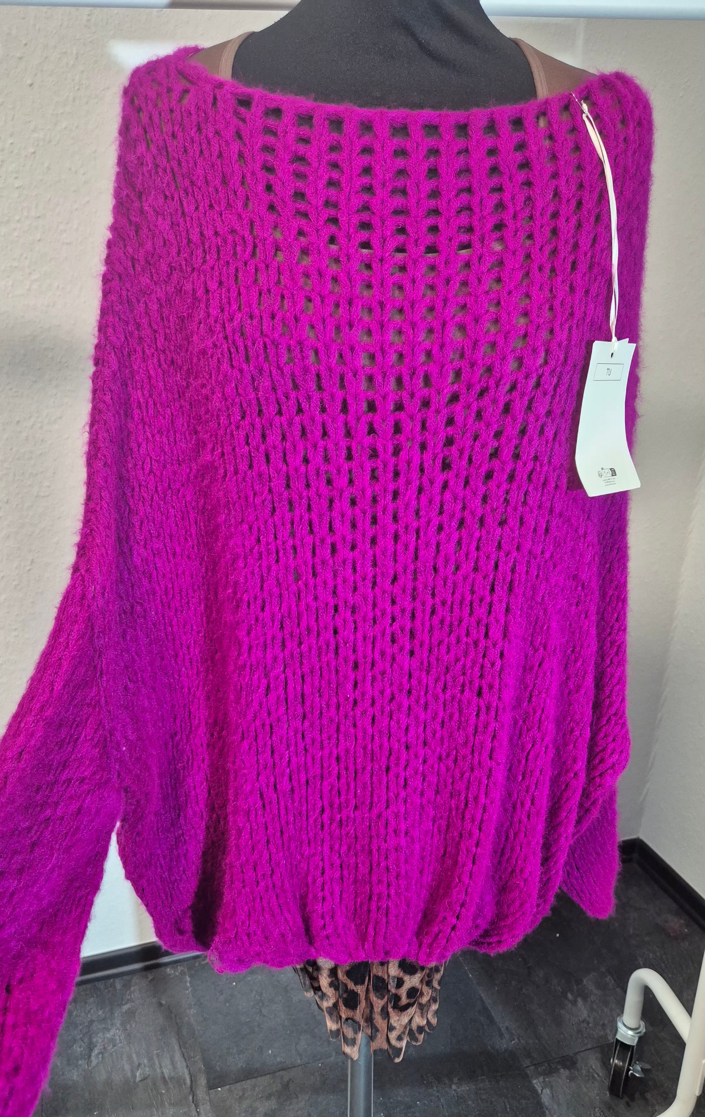 Oversize Flausch-Strickpullover Bestseller 38 bis 48 Onesize