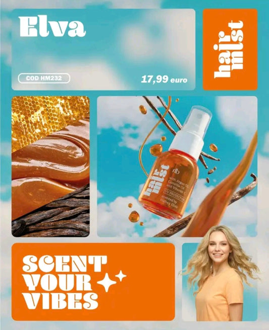 Hair Mist Haarparfüm mit UV-Schutz + Vitaminen - Duft  Zuckerwatte Karamell Vanille - Elva 232 Bestseller