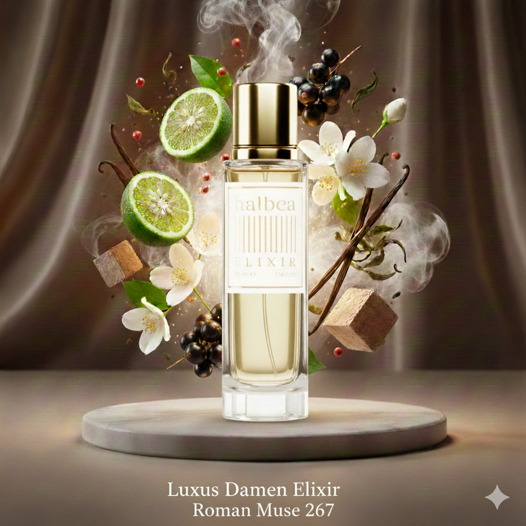 Roman Muse 267 - Donna Luxus Damen Elixir 40% Duftölanteil mit Bergamotte, Beeren, Jasmin & Bourbon-Vanille