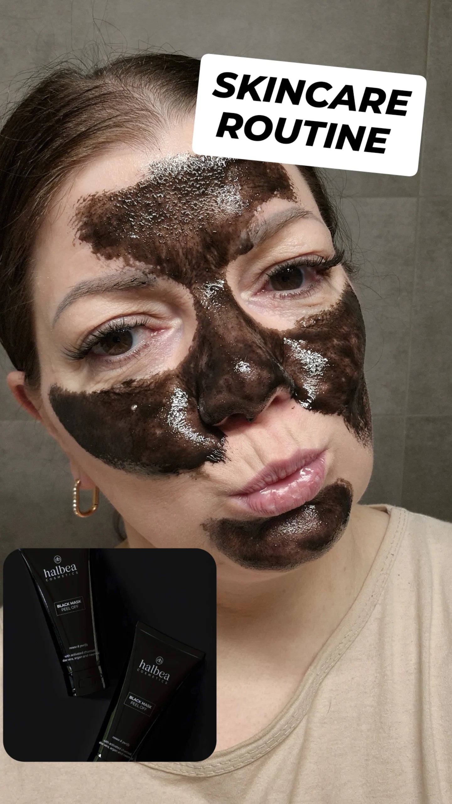 Halbea Black Mask Peel Off Maske Aktivkohle Detox - 100ml