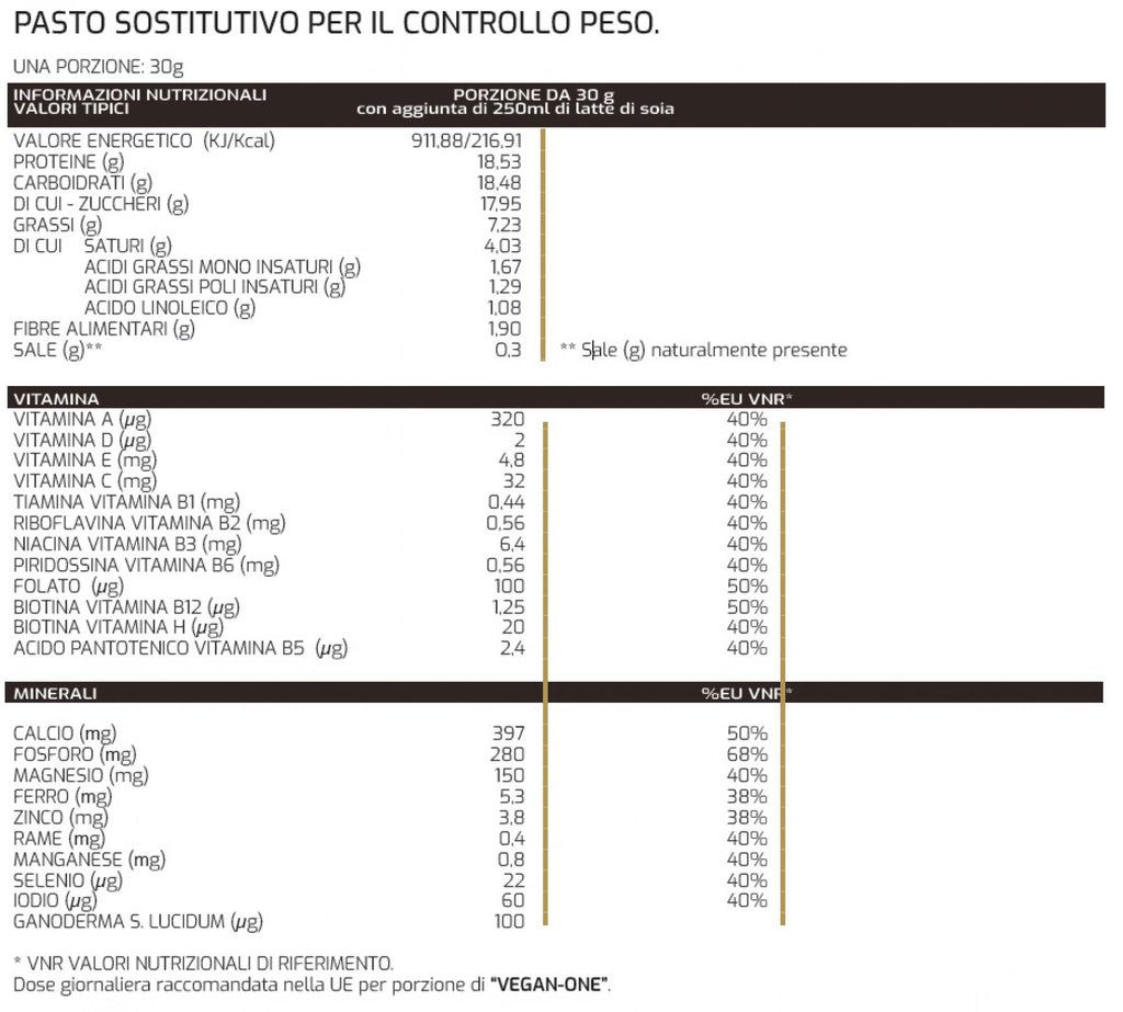 VEGAN ONE - Protein Shake - Mahlzeitenersatz - Cappuccino - 600g