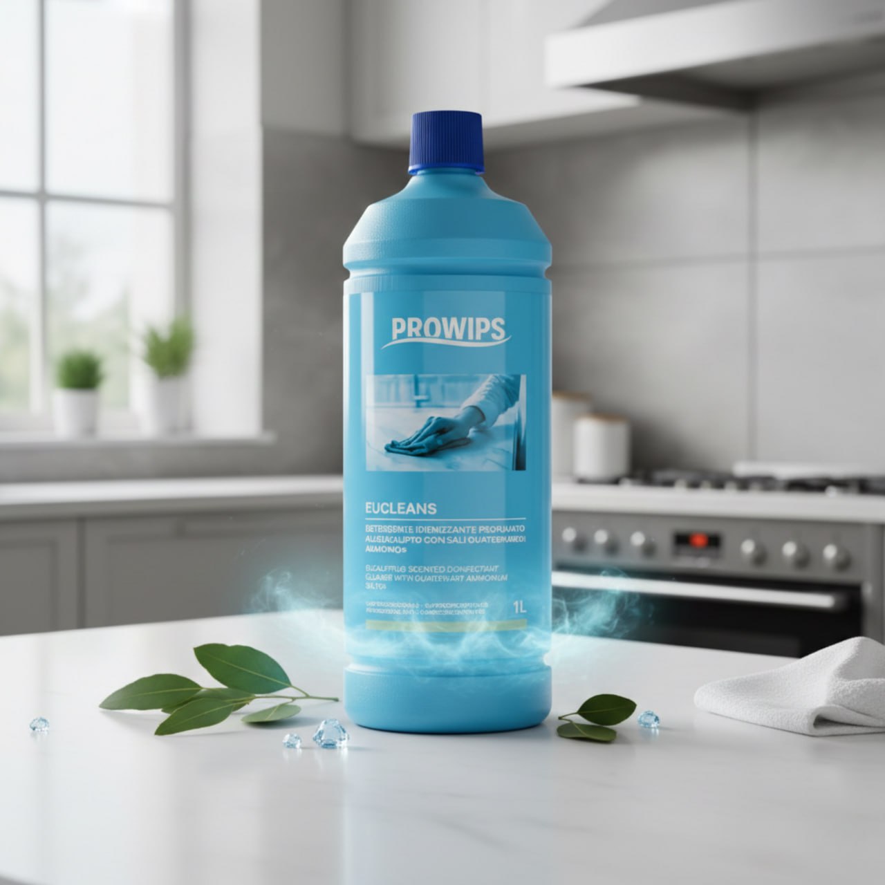 PROWIPS EUCLEANS - mit Eukalyptus Küchenreiniger 💎 Profi Desinfektionsmittel HCCAP hochkonzentriert