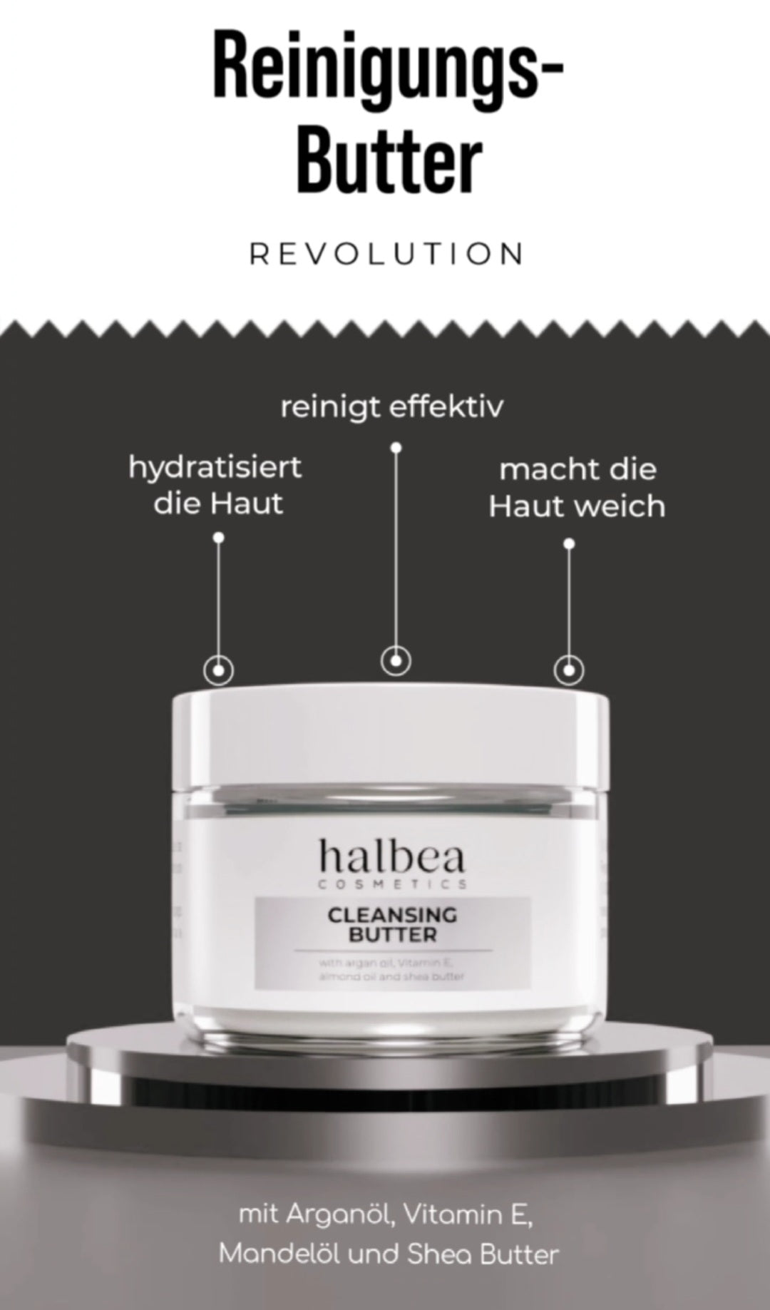 Cleansing Abschminkbutter Reinigungsbutter ✨️ Reinigung + Pflege Sheabutter Argan Mandelöl