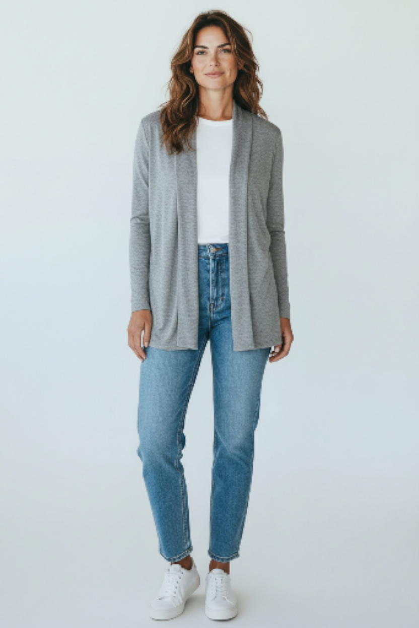 Italy Mode 🇮🇹 Butterstoff Cardigan Basic Allrounder ONESIZE 38-44 Blogger Style