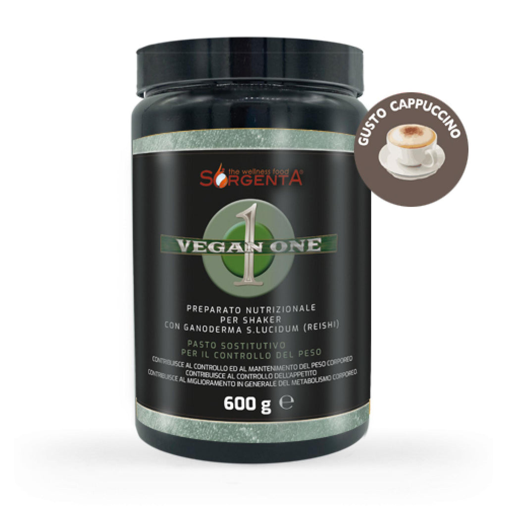 VEGAN ONE - Protein Shake - Mahlzeitenersatz - Cappuccino - 600g