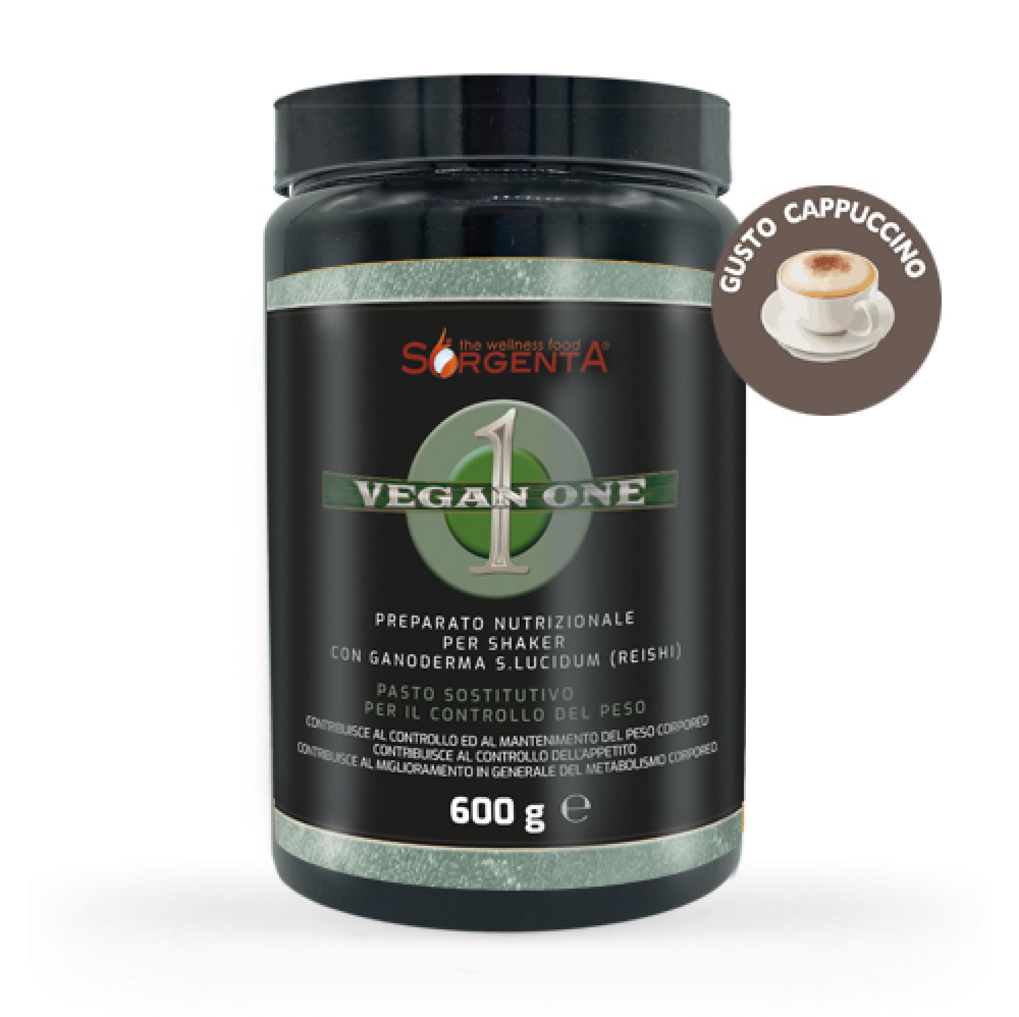 VEGAN ONE - Protein Shake - Mahlzeitenersatz - Cappuccino - 600g