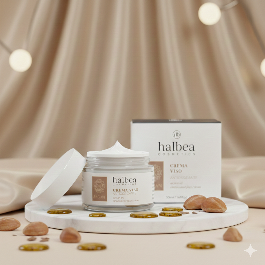 Halbea - Argan Gesichtscreme - Velvet Viso - Regeneration für trockene Haut