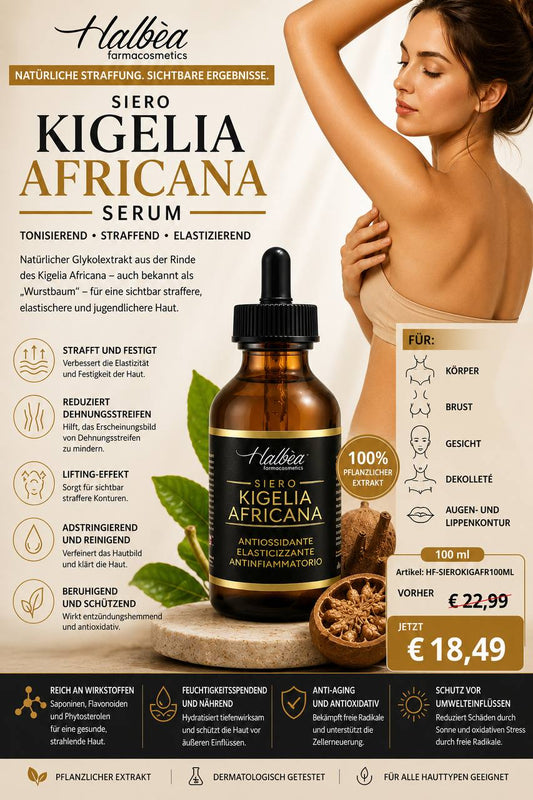Halbea - Kigelia Africana Serum 100ml - Straffung für Haut + Dekolleté