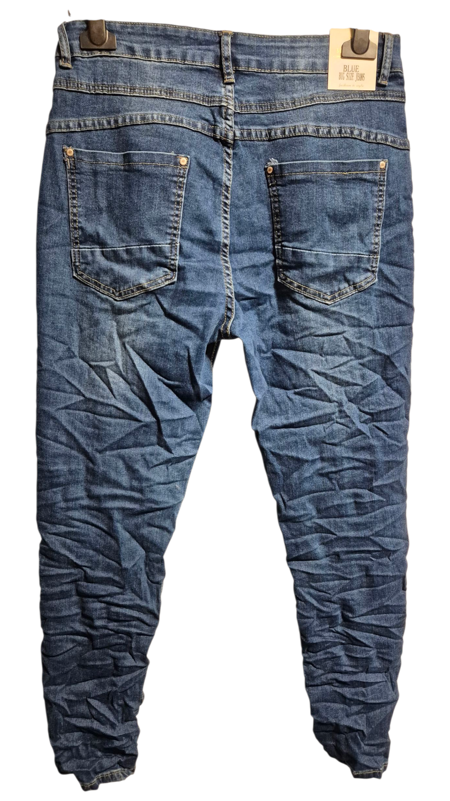 MISS QUEEN BIG SIZE Jeanshose Stretch Optimale Passform Denim Blau