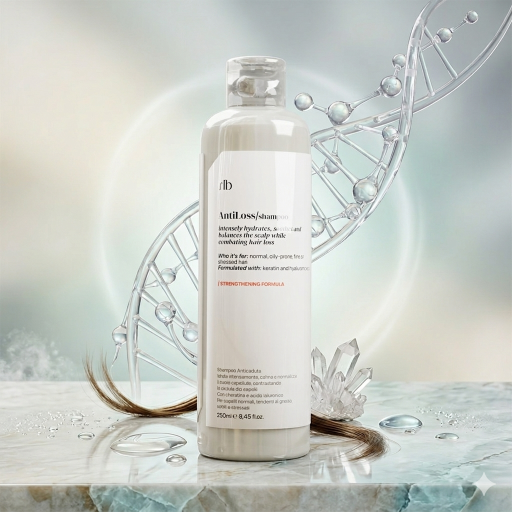 Halbea Anti Loss - Stärkendes Anti-Haarausfall-Shampoo mit Keratin und Hyaluronsäure – 250 ml