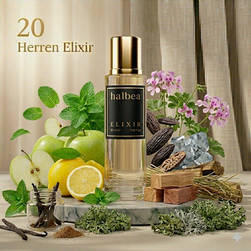 Divino Amante - Frischekick mit Minze Apfel - 20 - Halbea Herren Elixir Duft