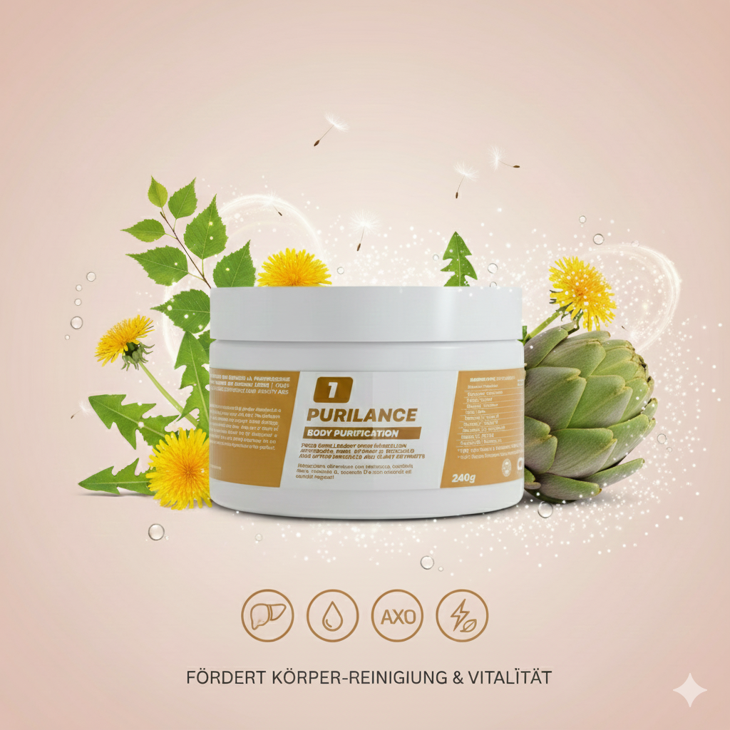PURILANCE Detox Entgiftung Booster Artischocke, Löwenzahn, Birke + Vitamin C & D Energie