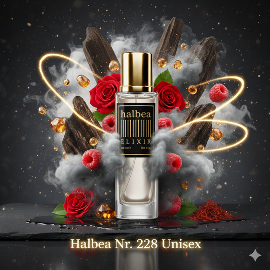Luxus Oud - 228 - Halbea Unisex Elixir - Signature-Duft mit Himbeere Rose Safran