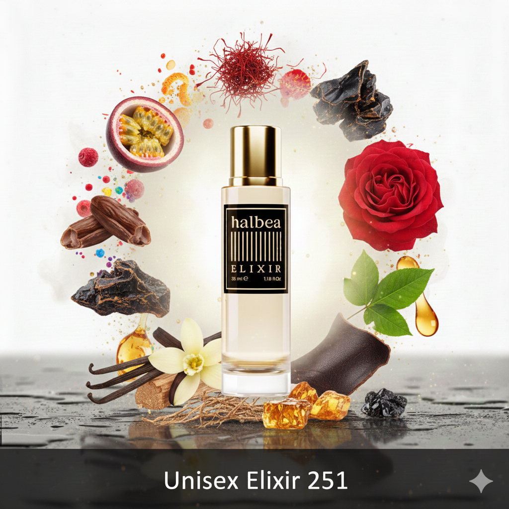 Maracuja Türk. Rose Oud Leder - 251 Halbea Luxus Unisex Elixir Duft