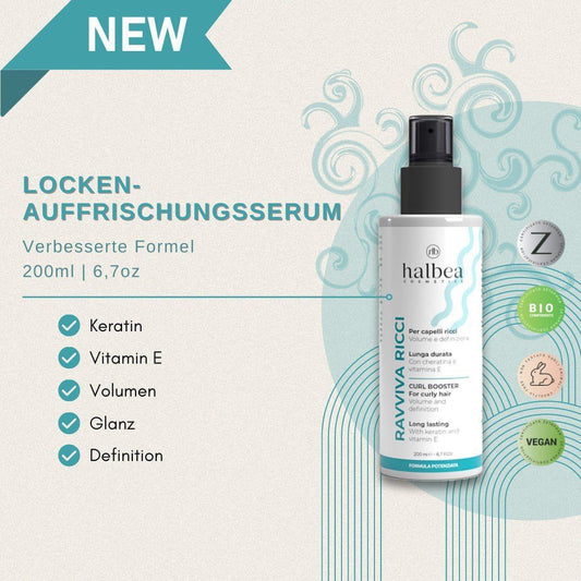 Curly Volumen Wonder Serum-Spray ✨️ Glanz + Schutz  – Locken-Revitalisierer mit Keratin und Vitamin E – 200 ml