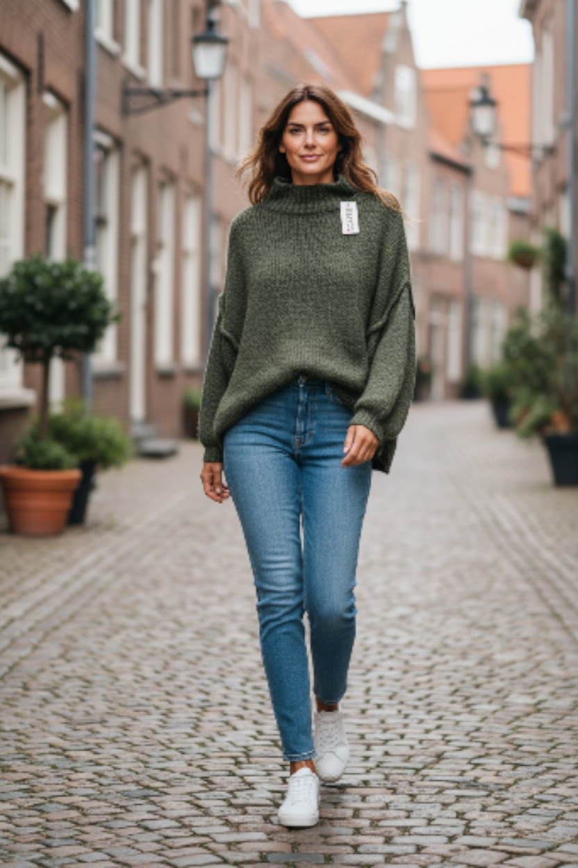 Italy Mode 🇮🇹 Ultra Oversize Kuschel-Pullover must have für Stil-Ikonen