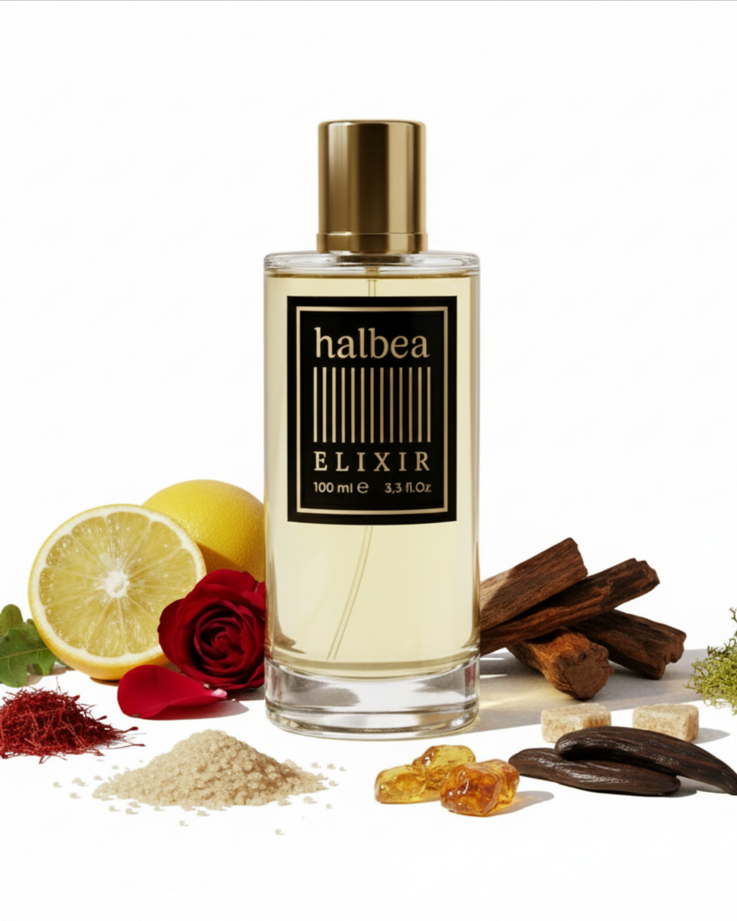 Gold Nomad 230 - Halbea Luxus Unisex Elixir Duft mit Safran Rose Oud Zucker