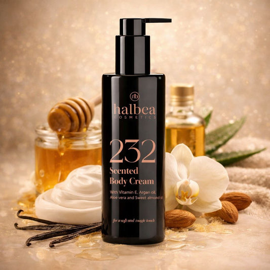 Bodylotion - Pflegend + Duftend nach Zuckerwatte Karamell Vanille - 232 - Halbea BESTSELLER
