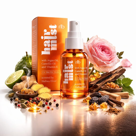 Halbea Hair Mist Haarparfüm mit UV-Schutz + Vitaminen - Oud Deluxe - Obsidian Heritage 263