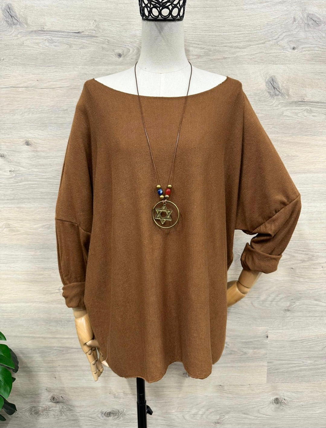 Italy Mode 🇮🇹 Butterstoff Oversize Pullover Vokuhila Butterfly Schnitt