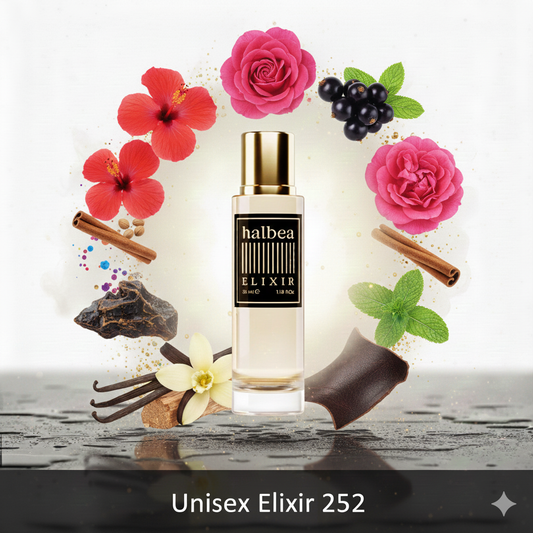 Hibiskus Leder Minze Zimt - 252 Halbea Luxus Unisex Elixir Duft