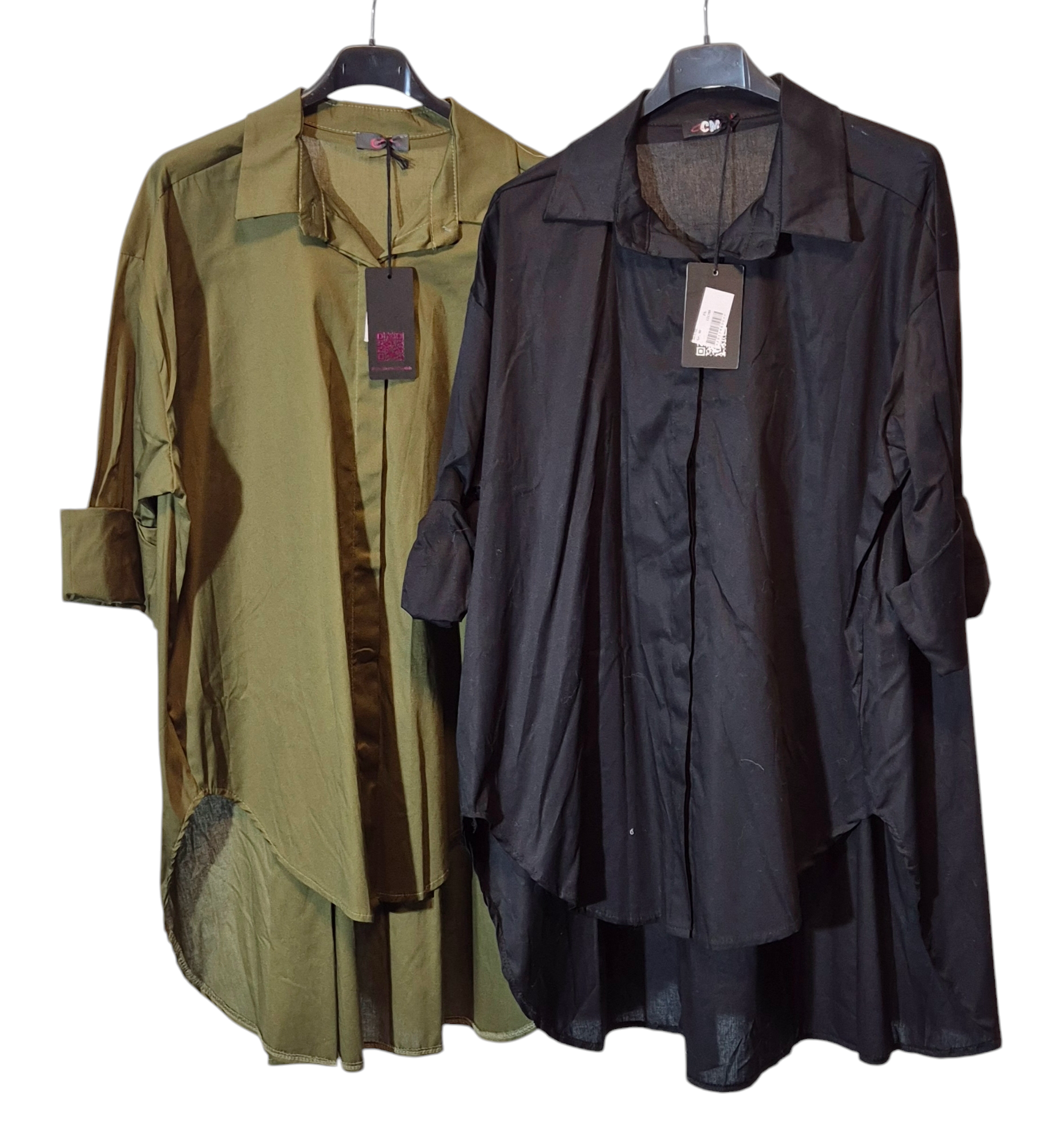 Oversize Longbluse Hemdkleid mit Charme 40 42 44