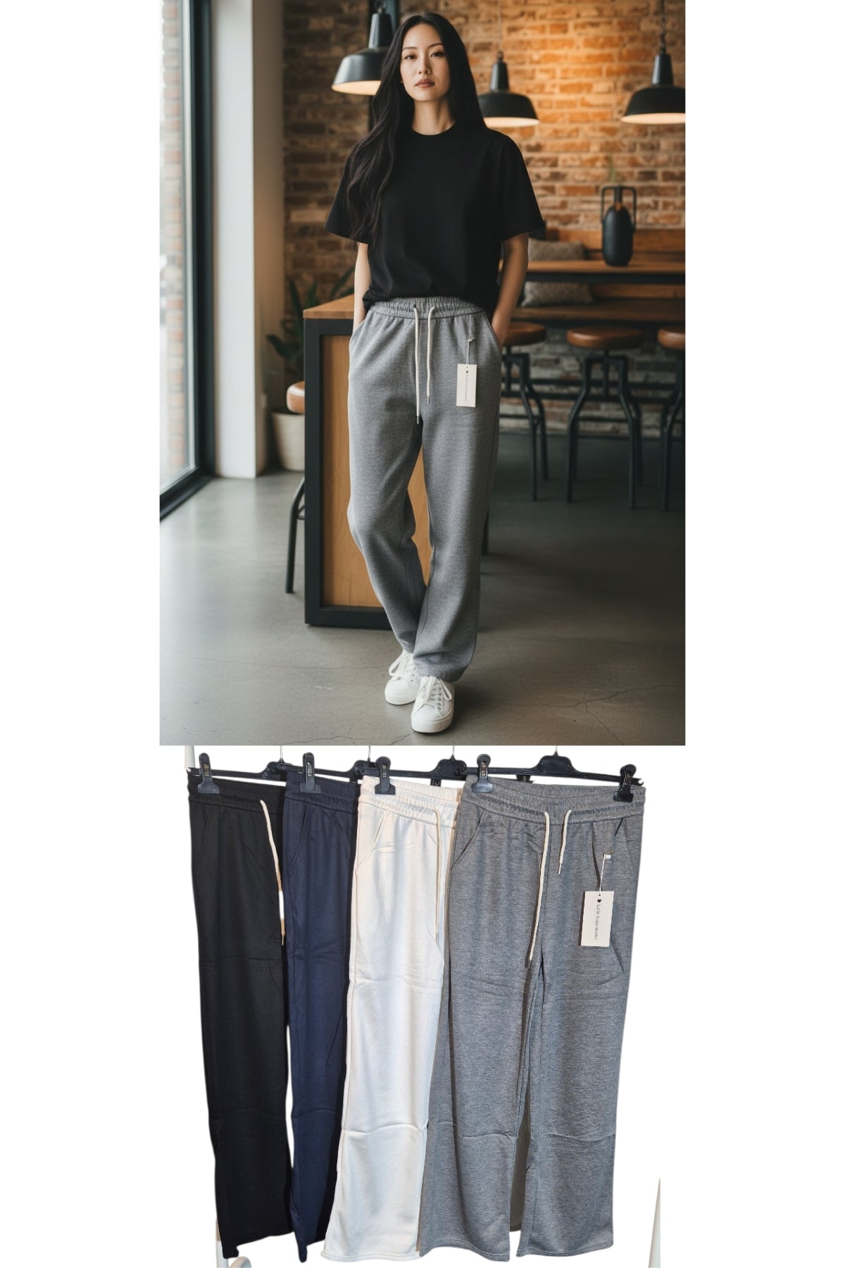 Sportive Hose Jogpants Bootcut  S/M o. L/XL in 4 Farben