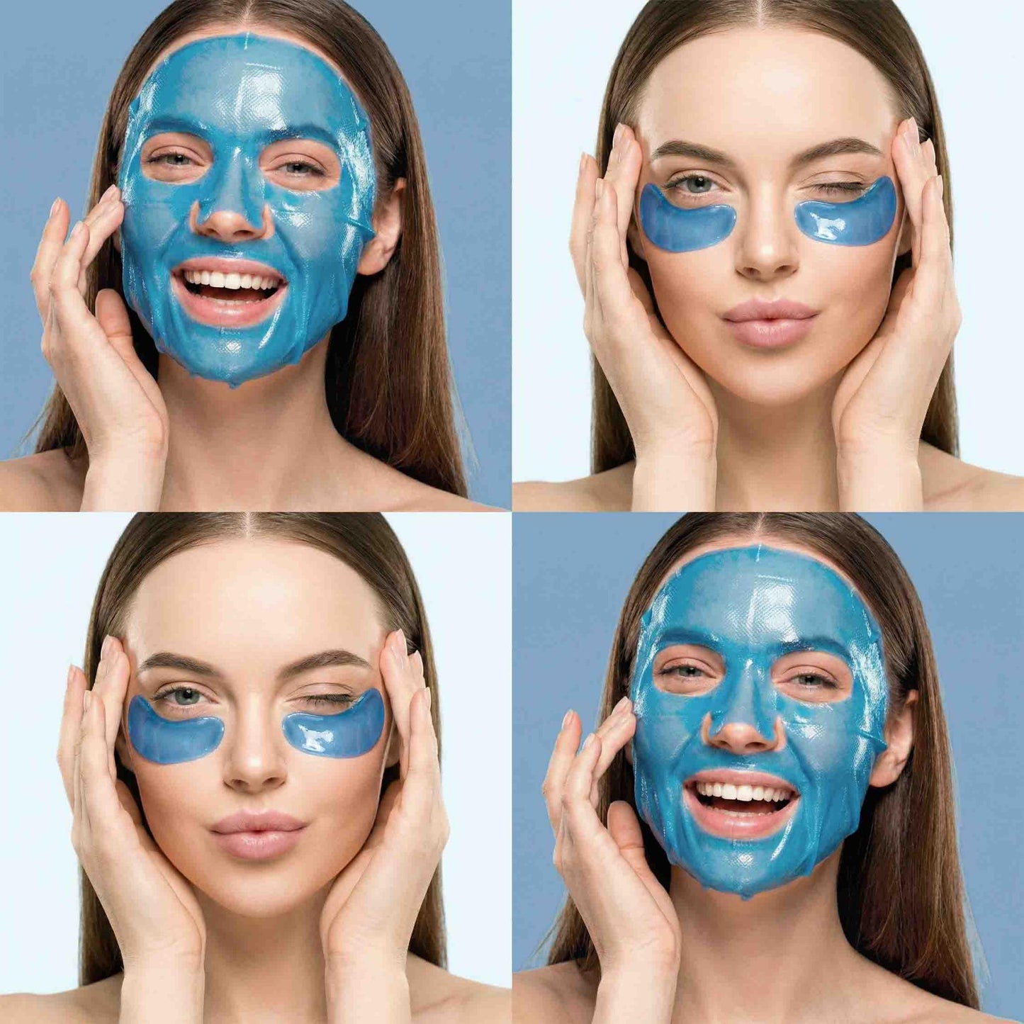 Halbea LightSkin Treatment Gesichtsmaske + Pad mit Hyaluron mit Soforteffekt